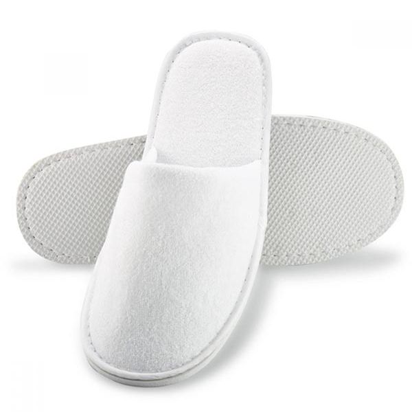 Παντόφλες Πετσετέ Λευκές