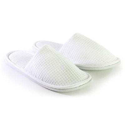 Παντόφλες Πικέ Λευκές