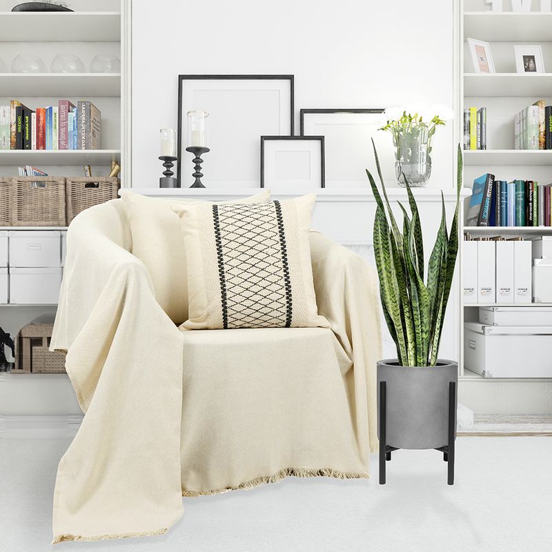 Ριχτάρι Τριθέσιο Βαμβακερό 4802 Εκρού - Ilis Home Ριχτάρι Τριθέσιο Βαμβακερό 4802 Εκρού - Ilis Home