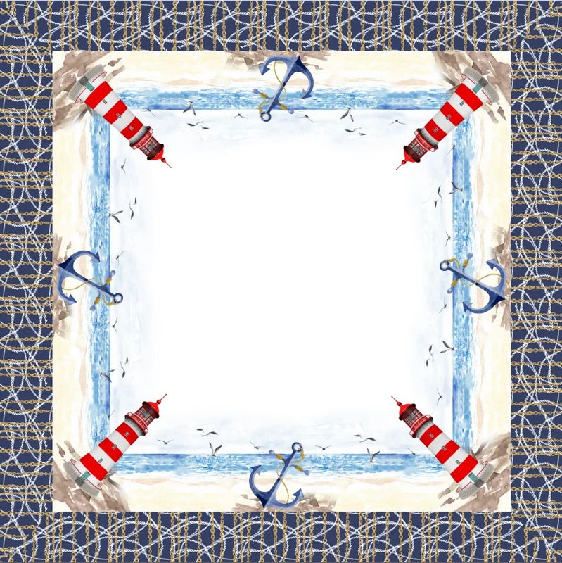 Καρέ Αλέκιαστο Τυπωτό Des 01 Φάρος