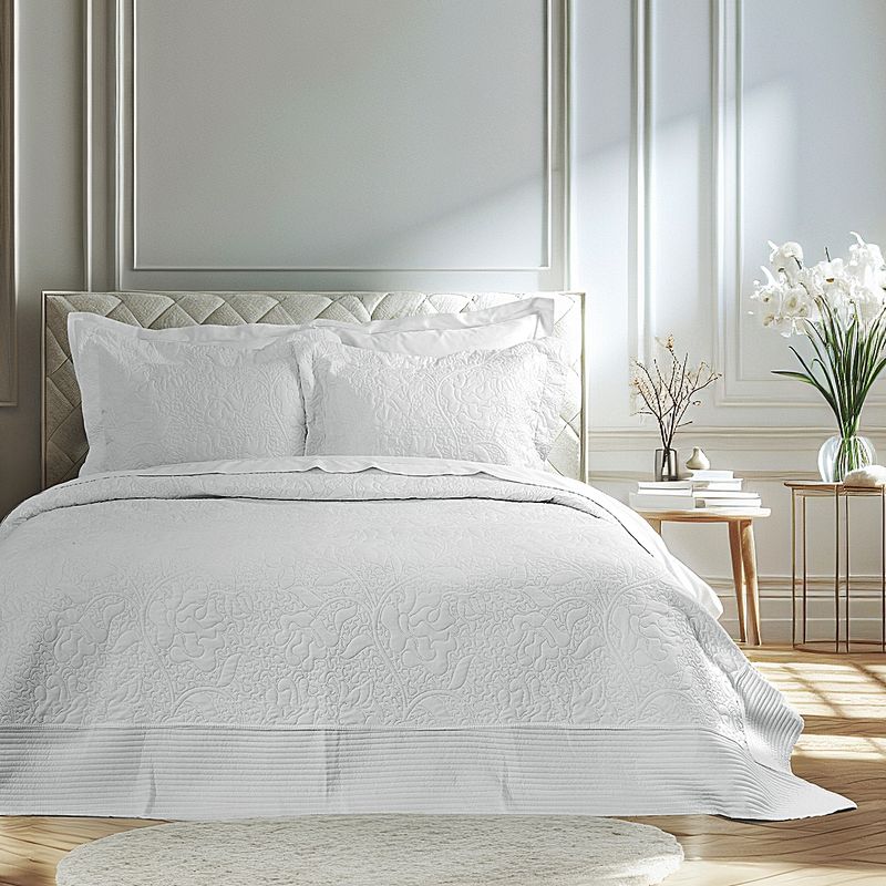 Σετ 3 τεμ. Κουβερλί Γίγας Heather White - Nima Home