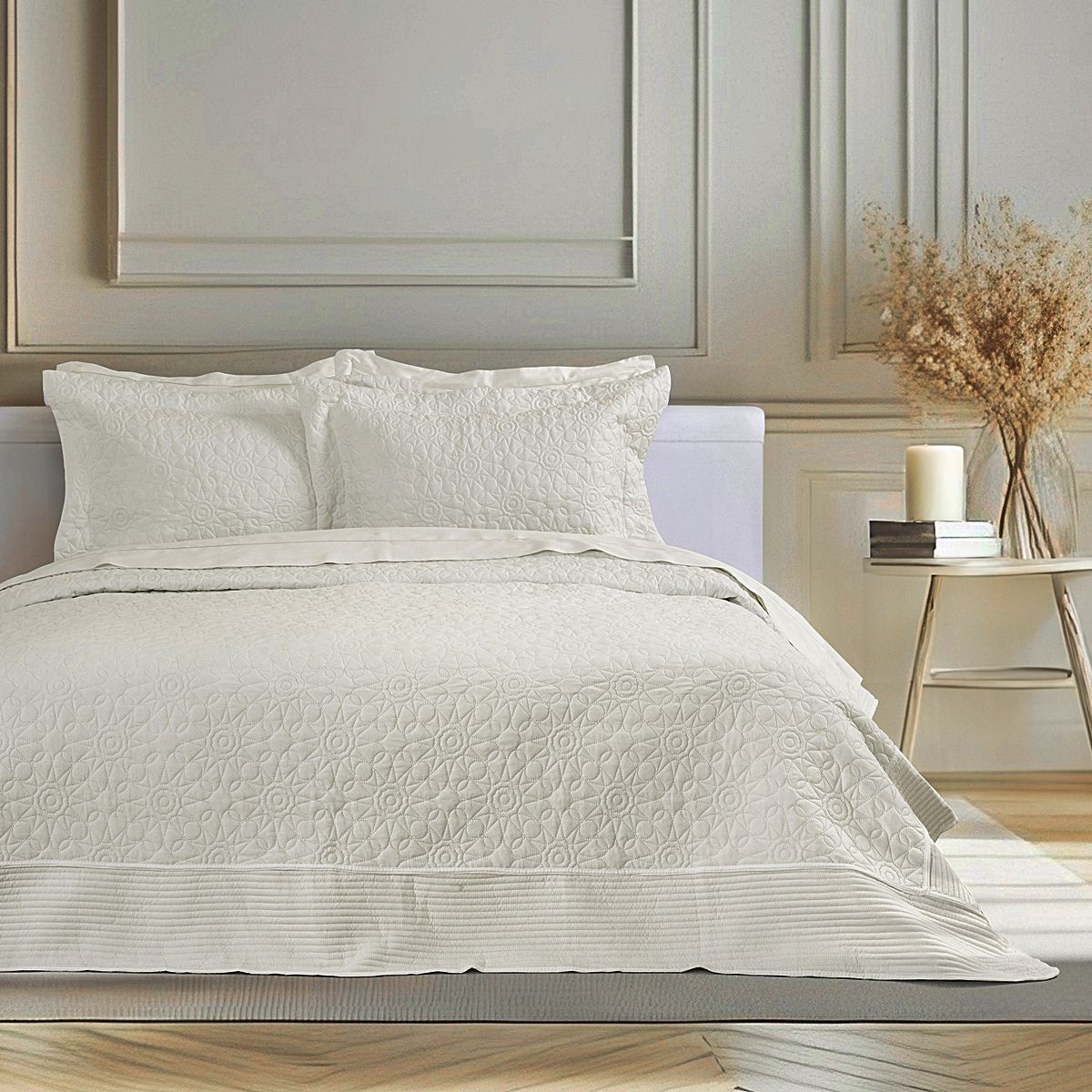 Σετ 3 τεμ. Κουβερλί Γίγας Calla Ivory - Nima Home