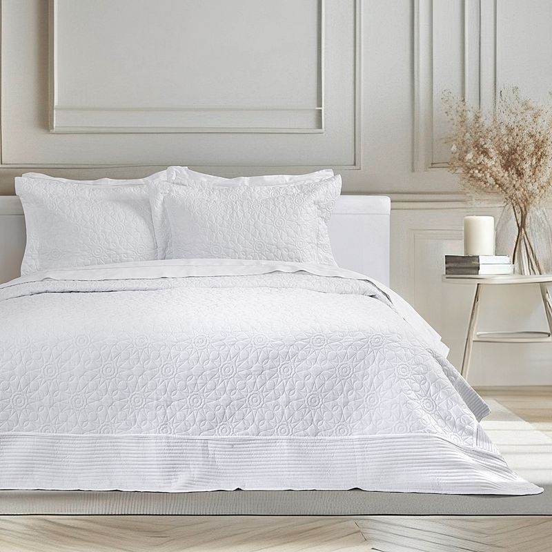 Σετ 3 τεμ. Κουβερλί Γίγας Calla White - Nima Home