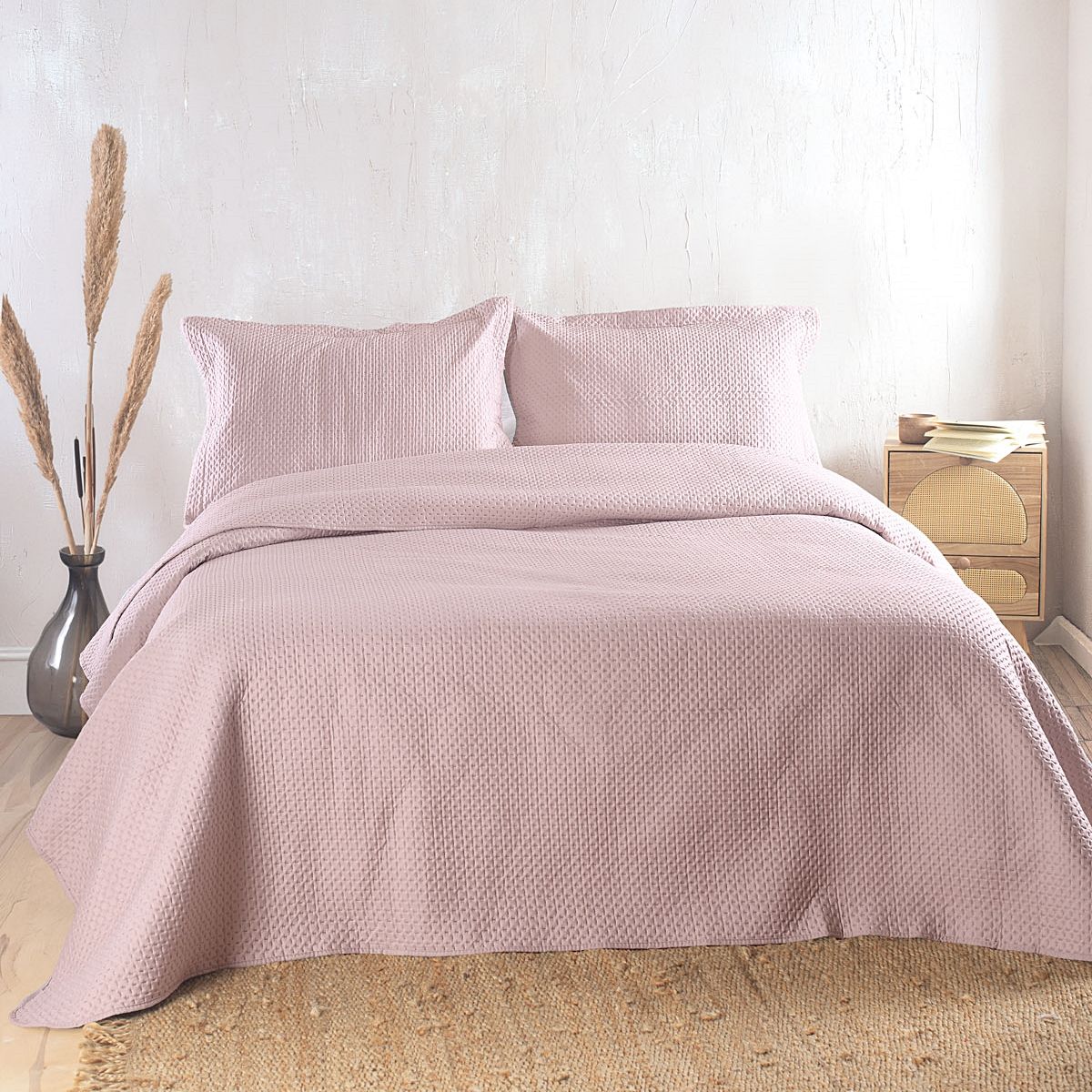 Σετ Κουβερλί Μονό Allure Μονόχρωμο Πούδρα - Rythmos