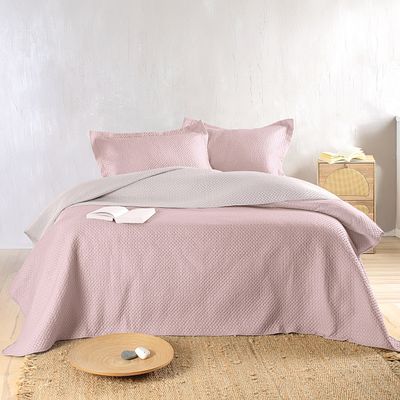 Σετ Κουβερλί Μονό Allure Διχρωμο Πούδρα / Μπεζ - Rythmos