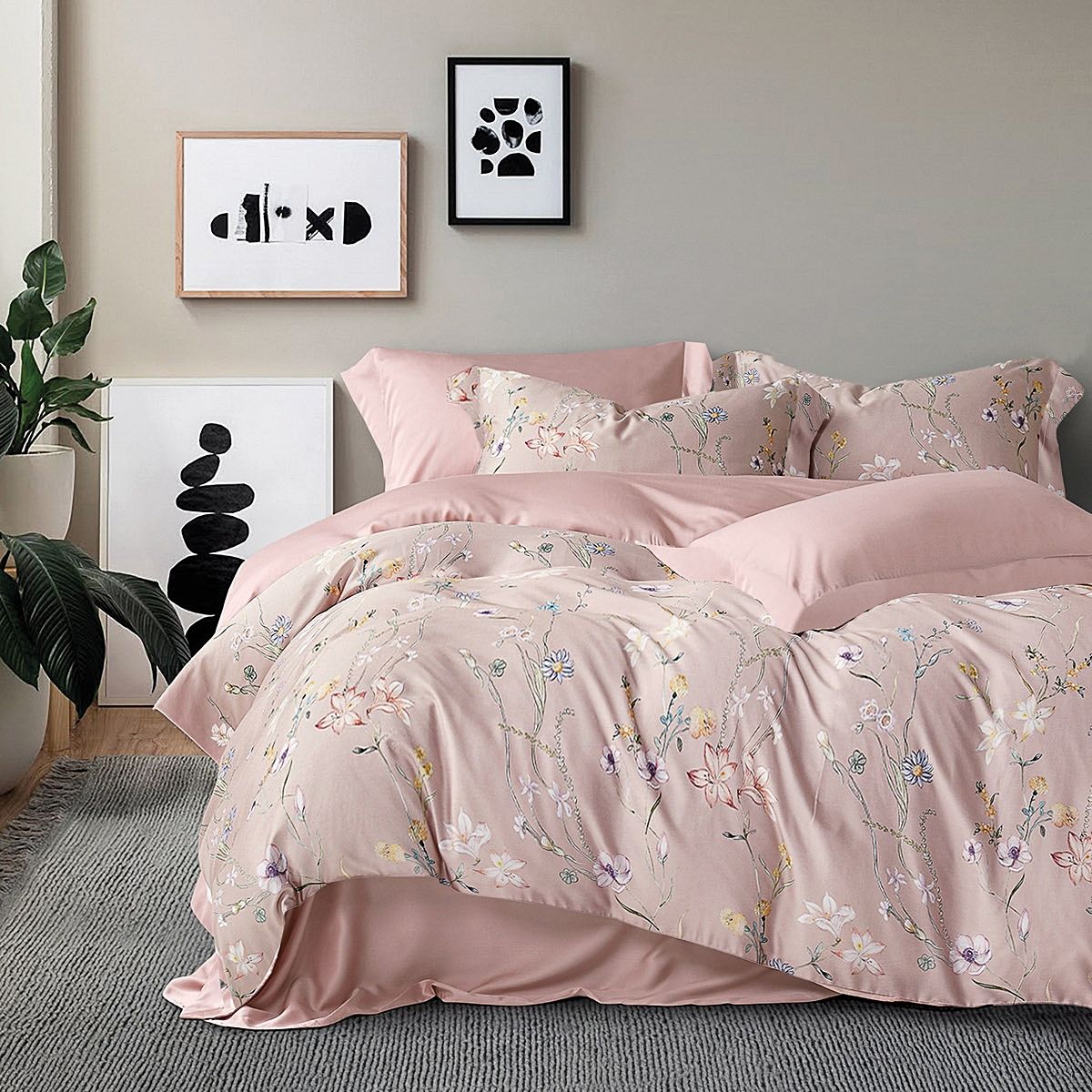 Σετ Σεντόνια Υπέρδιπλα Tencel Lyocell Feline - Rythmos