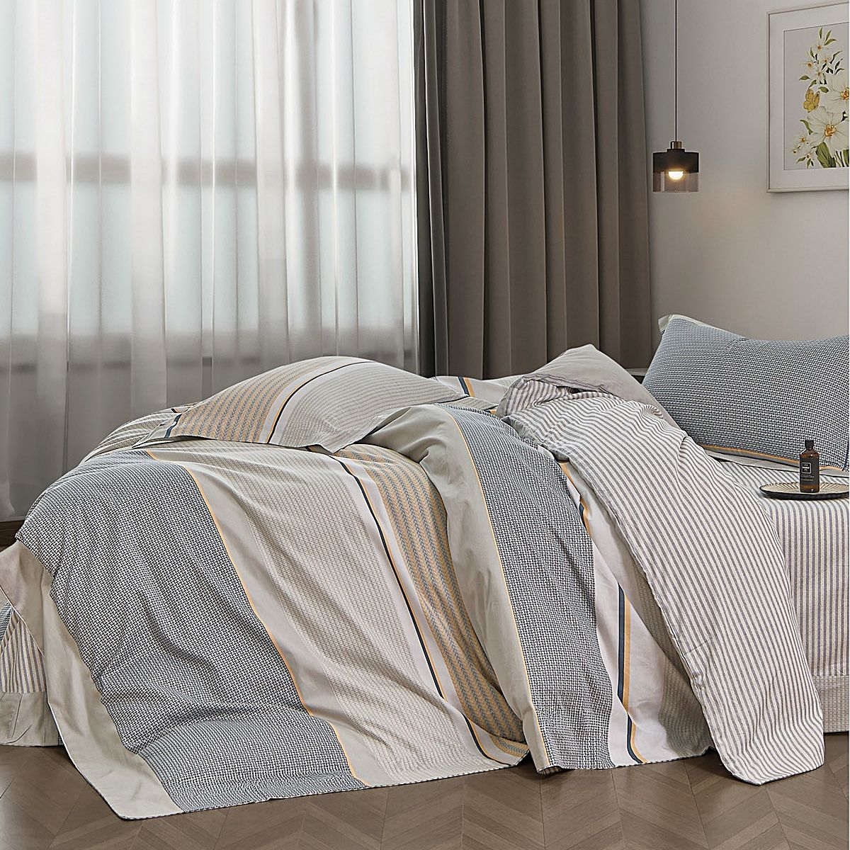 Σετ Πάπλωμα Υπέρδιπλο Status Timothy - 230 Κλωστών - Rythmos