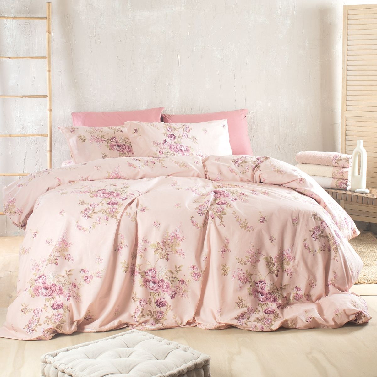 Σετ Πάπλωμα Μονό Nova Springtime Ροζ - Rythmos