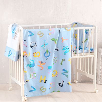 Σετ Παπλωματοθήκη Κούνιας Letterland Μπλε - Rythmos