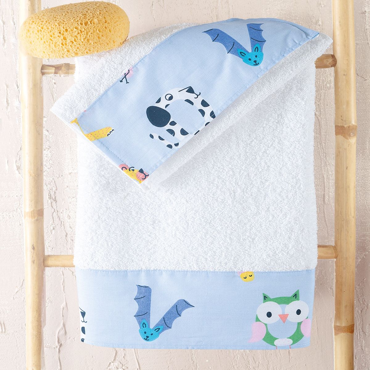 Σετ Πετσέτες 2 τεμ. Φάσα Letterland Μπλε - Rythmos