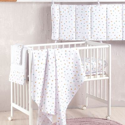 Πάπλωμα Κούνιας Tiny Heart Λευκό - Rythmos