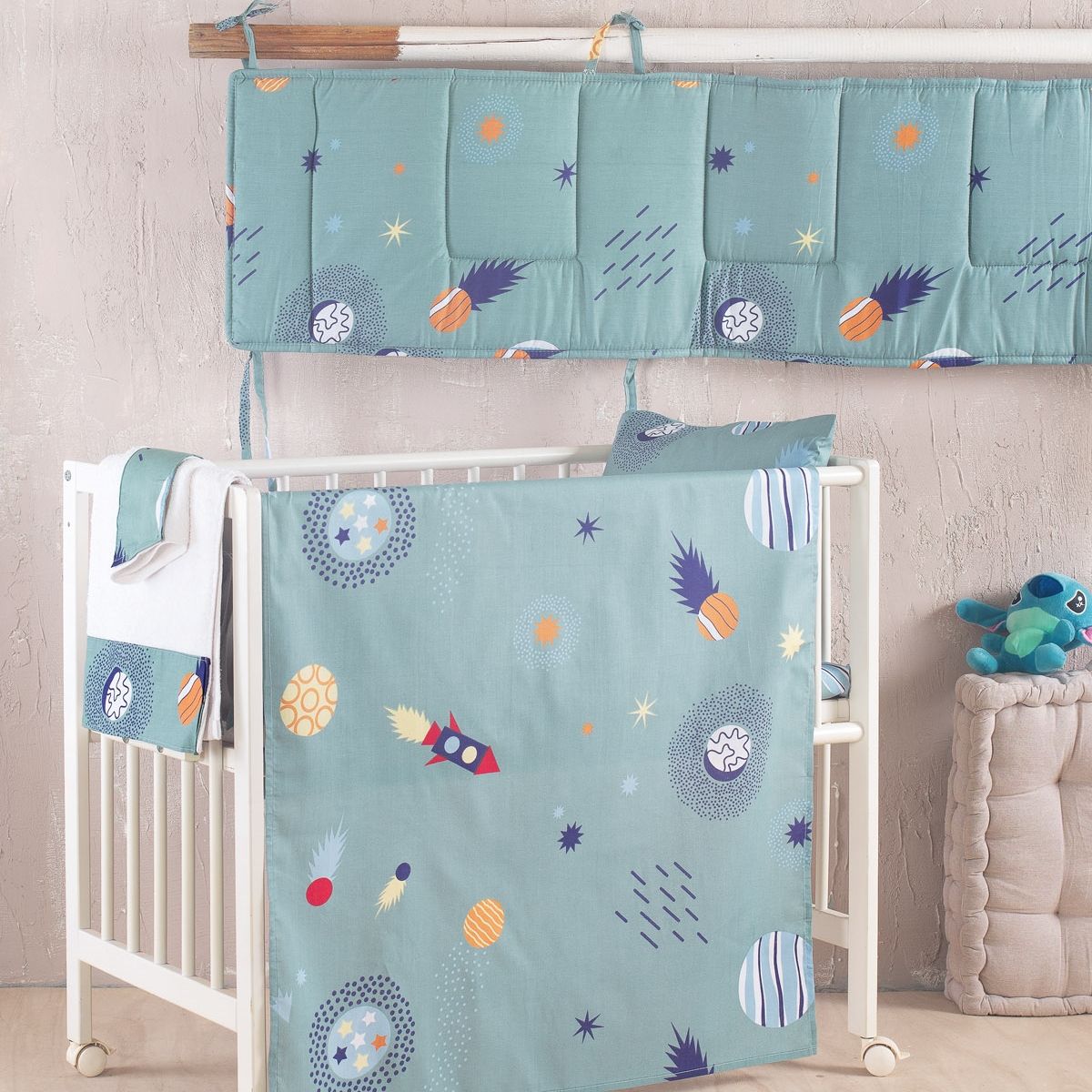 Σετ Παπλωματοθήκη Κούνιας Rocket - Rythmos