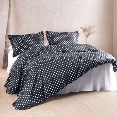 Σετ Σεντόνια Υπέρδιπλα Coquette Μαύρο - Βαμβακοσατέν 100% - Rythmos