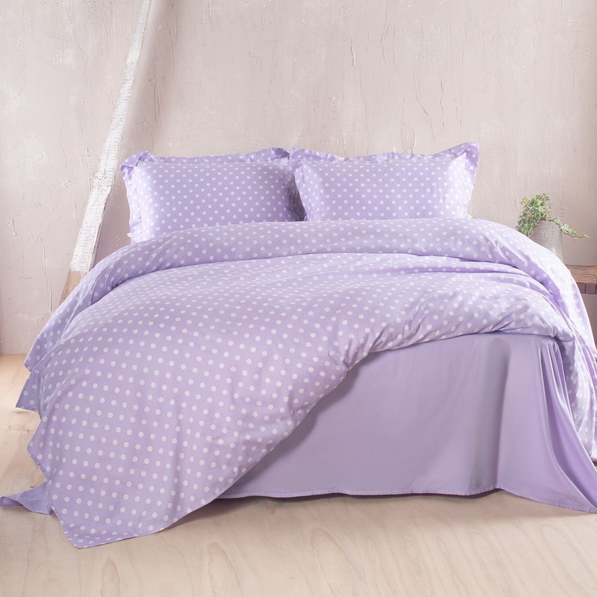 Σετ Σεντόνια Υπέρδιπλα Coquette Λιλά - Βαμβακοσατέν 100% - Rythmos