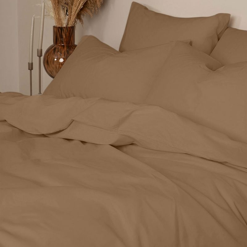 Σετ Σεντόνια Γίγας Cotton Feelings 118 Brown - Sunshine Σετ Σεντόνια Γίγας Cotton Feelings 118 Brown - Sunshine