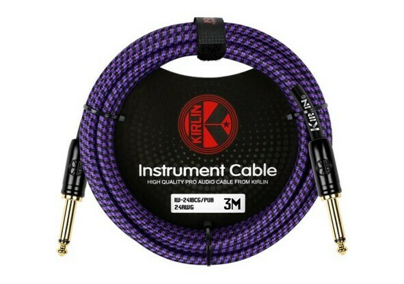 Cable Profesional para Instrumento, Plug a Plug de 1/4&quot; Mono, de 3 metros, Kirlin. Mod. IW-241BCG/PUB 10FT