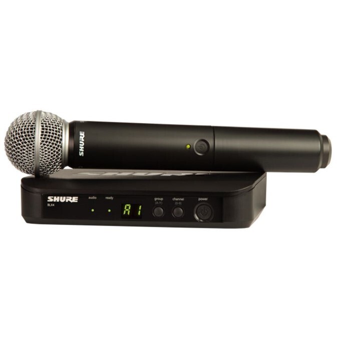 Sistema inalámbrico Shure BLX24r con sm58 para Voz