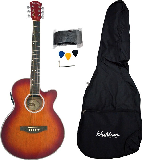 Paquete de Guitarra Washburn WA45CEPAK