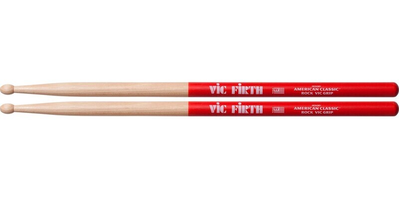 Juego de Baquetas Vic Firth Rock Vic Grip