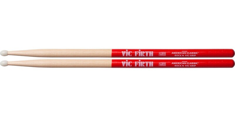 Juego de Baquetas Vic Firth Rock N Vic Grip
