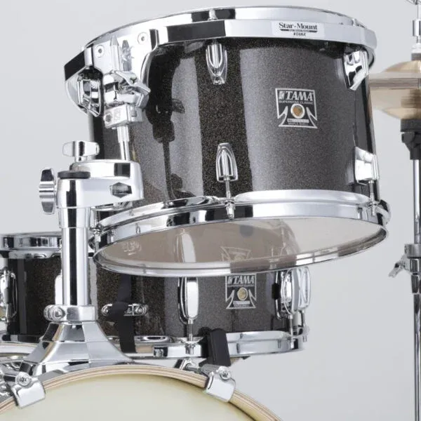 BATERIA TAMA ''SUPERSTAR CLASSIC MAPLE'' DE 5 PZAS. NEGRO SOMBREADO TRANSPARENTE CON ATRILES