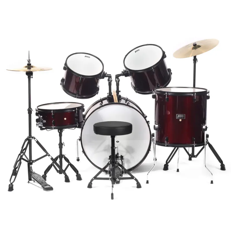BATERIA POWER BEAT DE 5 PZAS., VINO CON ATRILES, ASIENTO Y PLATILLOS