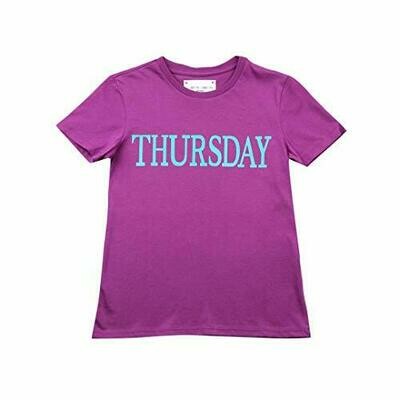 Alberta Ferretti Junior T-Shirt Rainbow Week Bambino Kids Girl MOD. 019295 Alberta Ferretti Junior T-Shirt Rainbow Week Bambino Kids Girl MOD. 019295