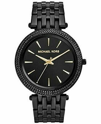 Orologio da Polso da Donna Michael Kors MK3337 Darci Crystal Black Pave Glitz Orologio da Polso da Donna Michael Kors MK3337 Darci Crystal Black Pave Glitz
