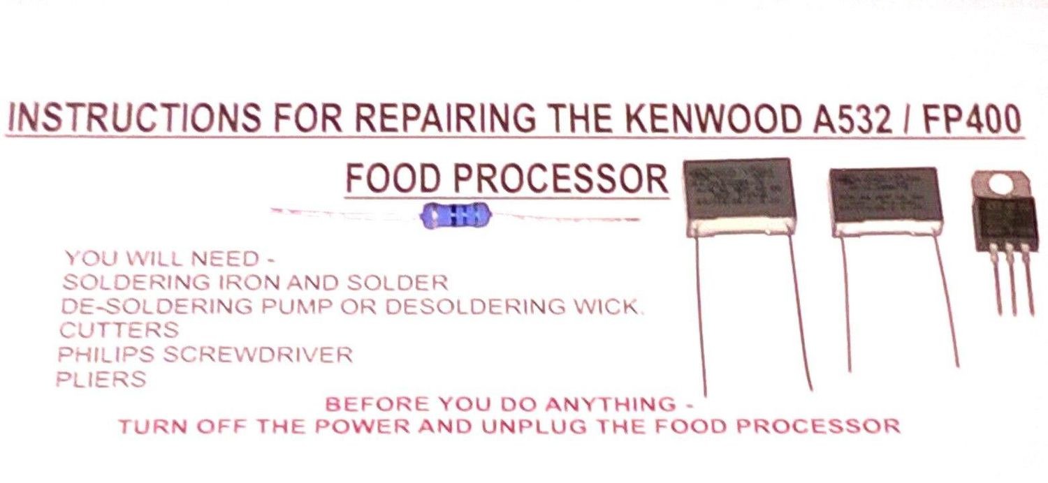 Kenwood Chef FP400 Repair Kit