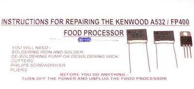 Kenwood Chef FP400 Repair Kit