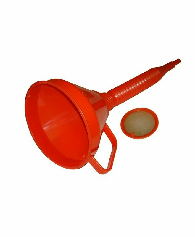 Funnel with flexible spout