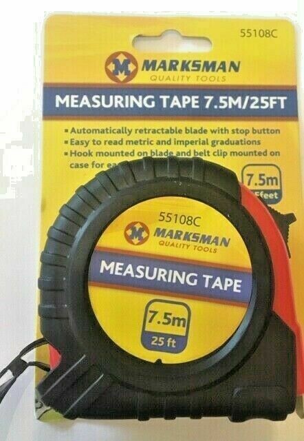Marksman 7.5m Tape Measure