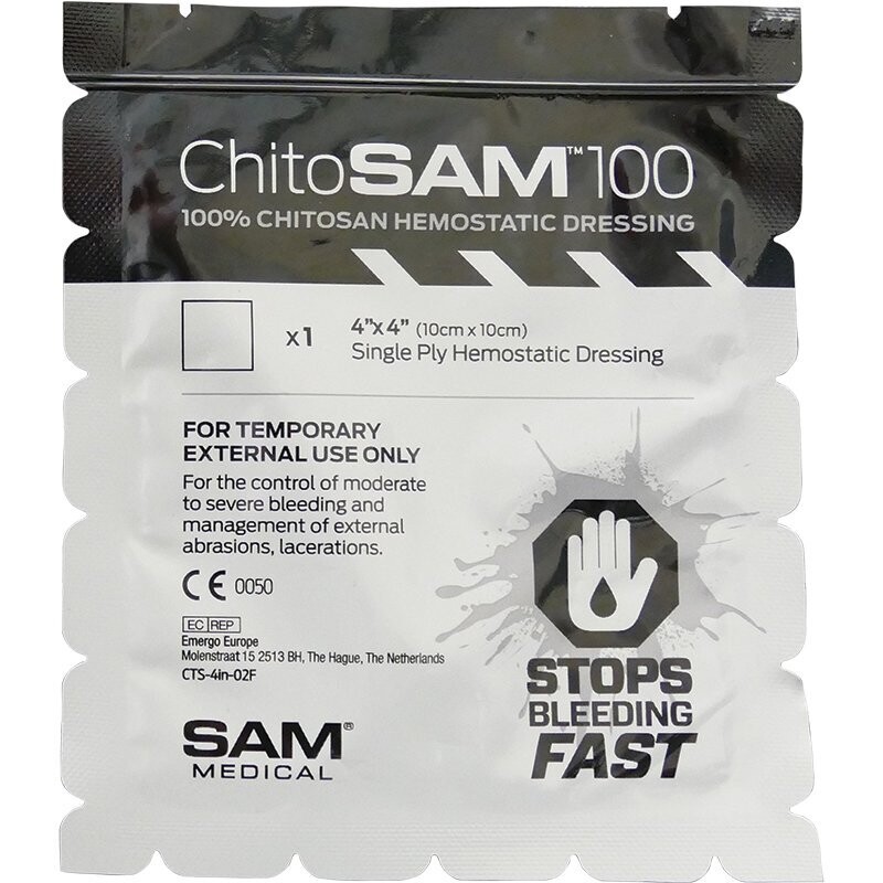 First Aid Haemostatic Dressing 10cm x 10cm