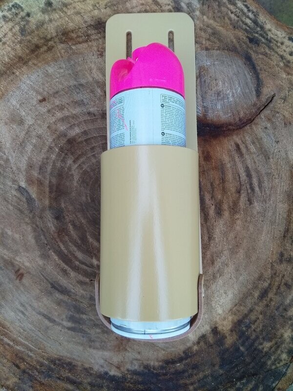 Leather spray can holder