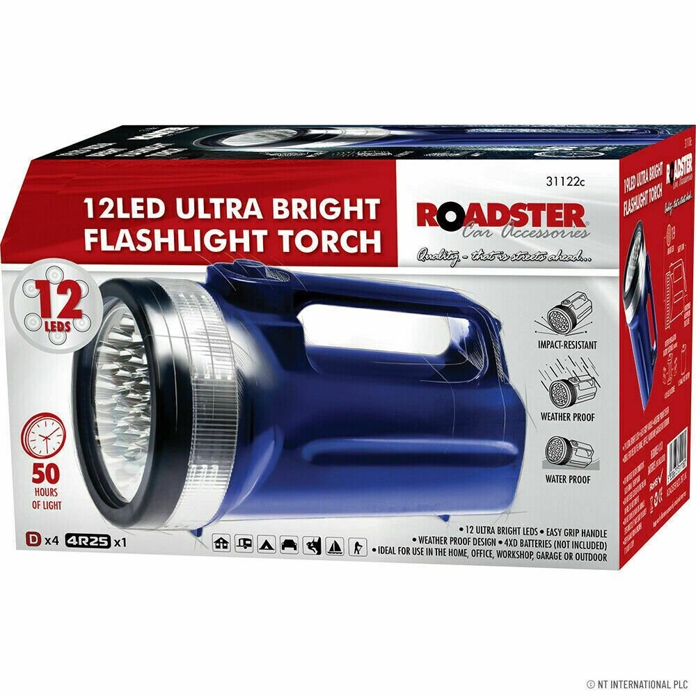 12 LED Flashlight Torch
