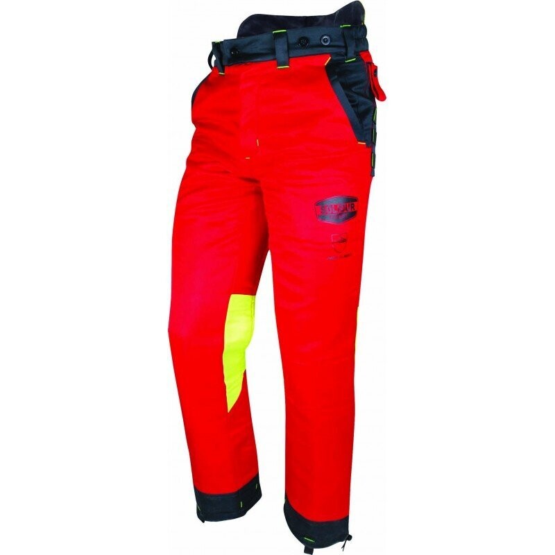 Solidur Authentic Type A Chainsaw Trousers RED