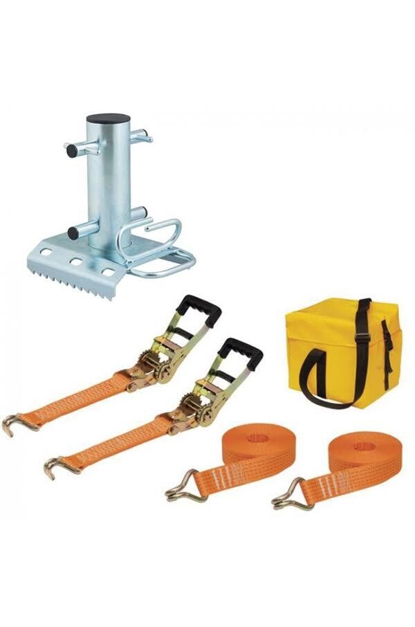 Lowering Device Bollard kit - serrated plate
