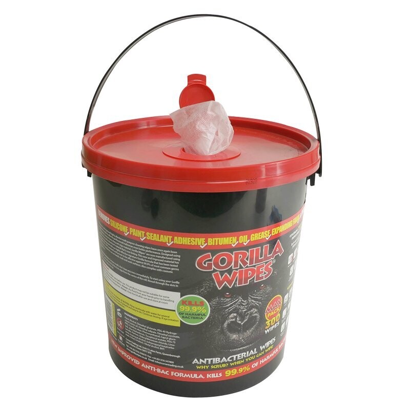 Gorilla Wipes Bulk Bucket (300 wipes)