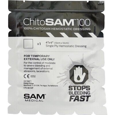 First Aid Haemostatic Dressing 10cm x 10cm First Aid Haemostatic Dressing 10cm x 10cm