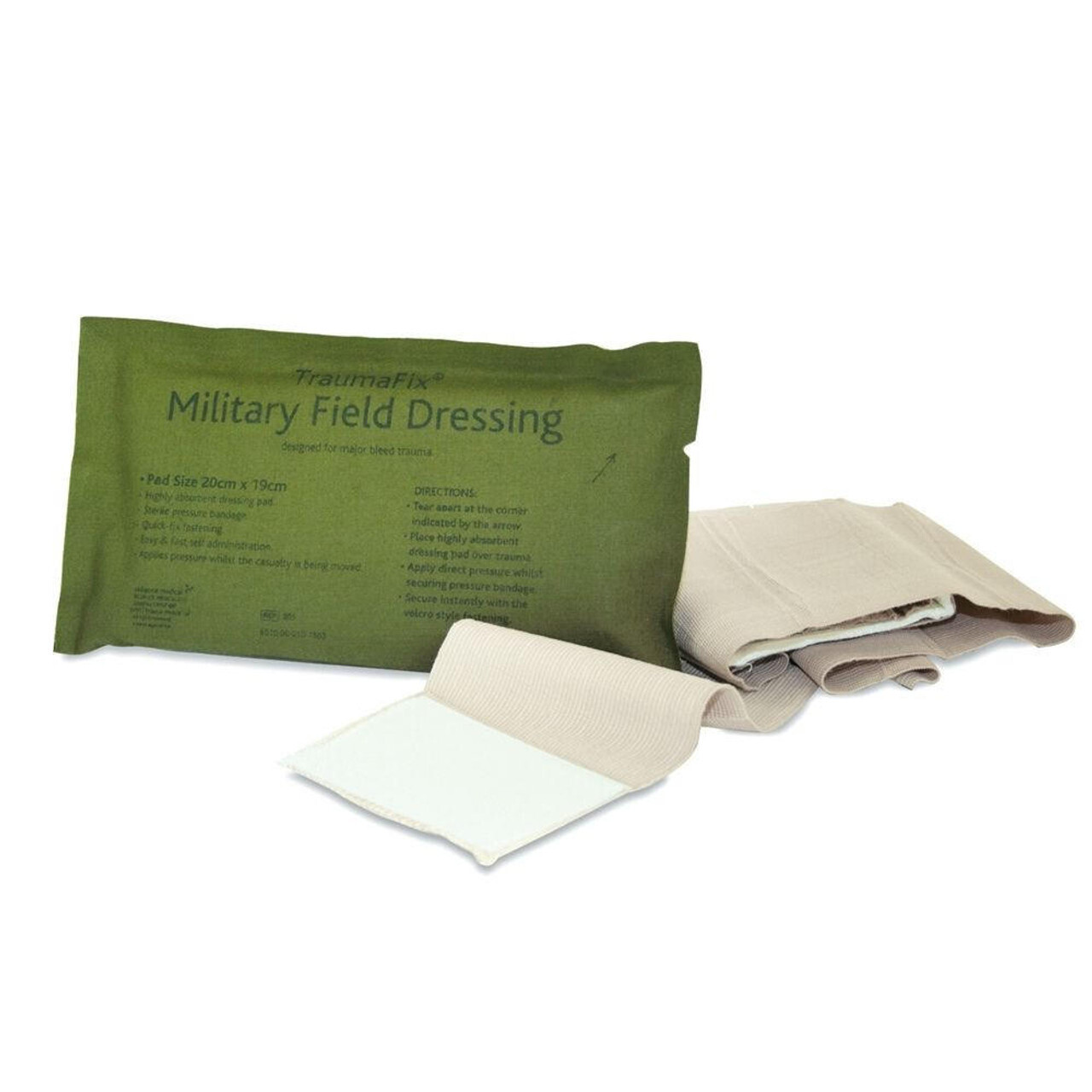 First Aid Military Field Dressing - large 20cm x 19cm First Aid Military Field Dressing - large 20cm x 19cm