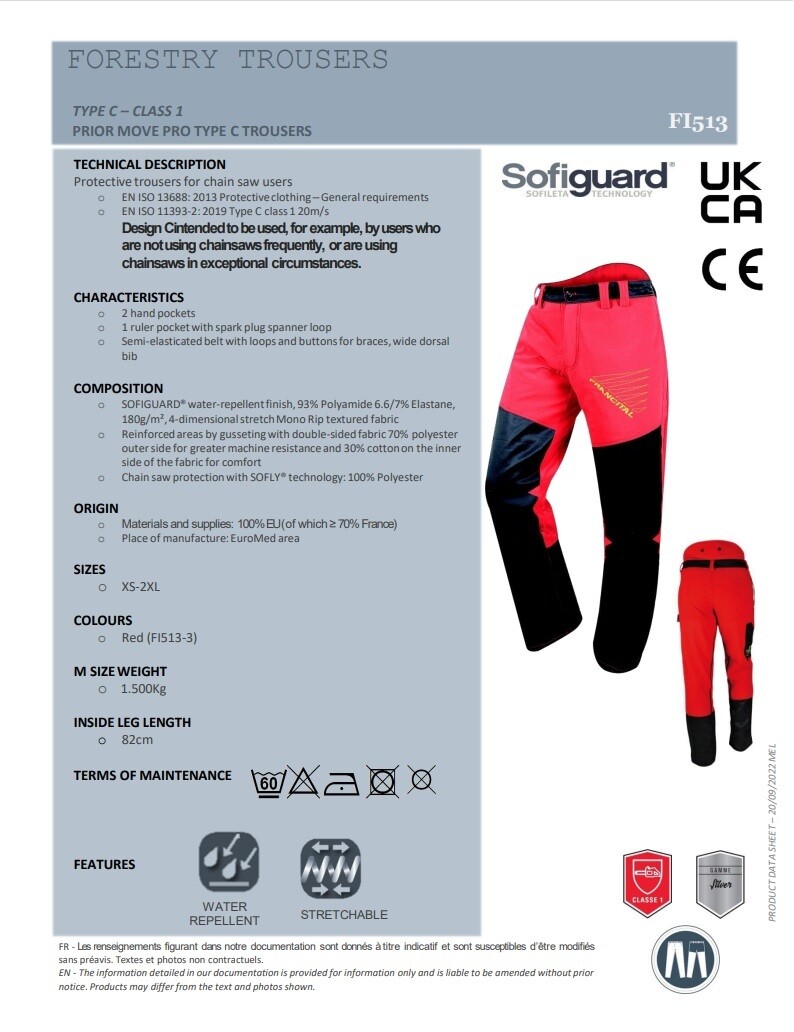 FRANCITAL Prior Move Pro (Red) Type C - Size Small