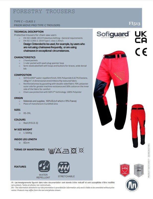 FRANCITAL Prior Move Pro (Red) Type C - Size Small