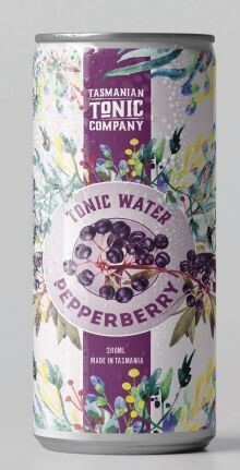 &quot;Pepperberry&quot; Tonic Water 200ml Can 24 Pack Box
