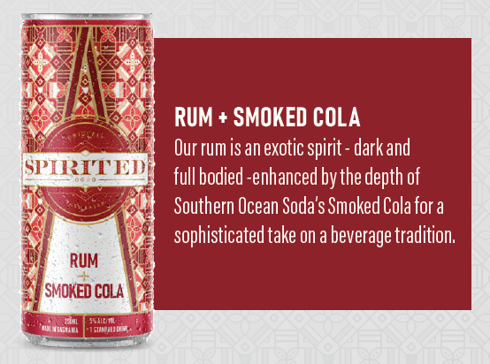 Spirited Rum and Smoked Cola 24x250ml cans