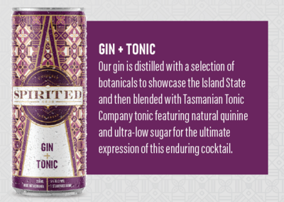 Spirited Classic Gin and Tasmanian Tonic 24 x 250ml cans
