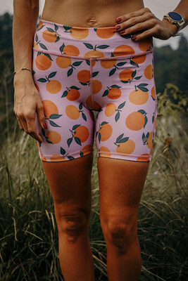 orange short tights