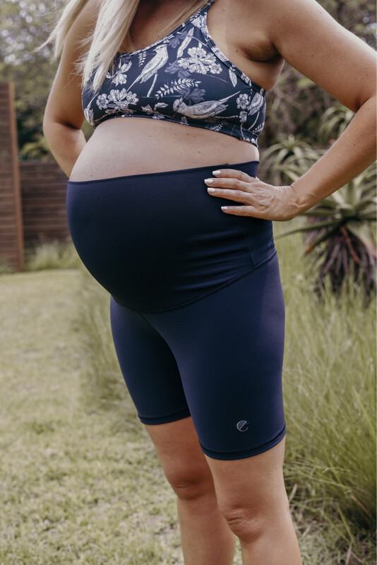 black preggy short tights