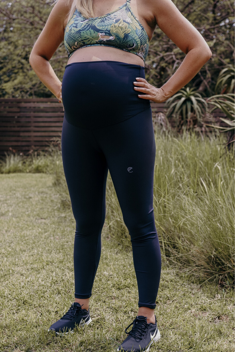 black full length preggy tights