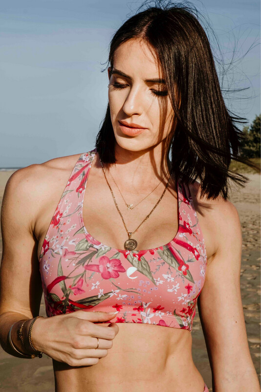 &quot;cut it out&quot; racerback bra