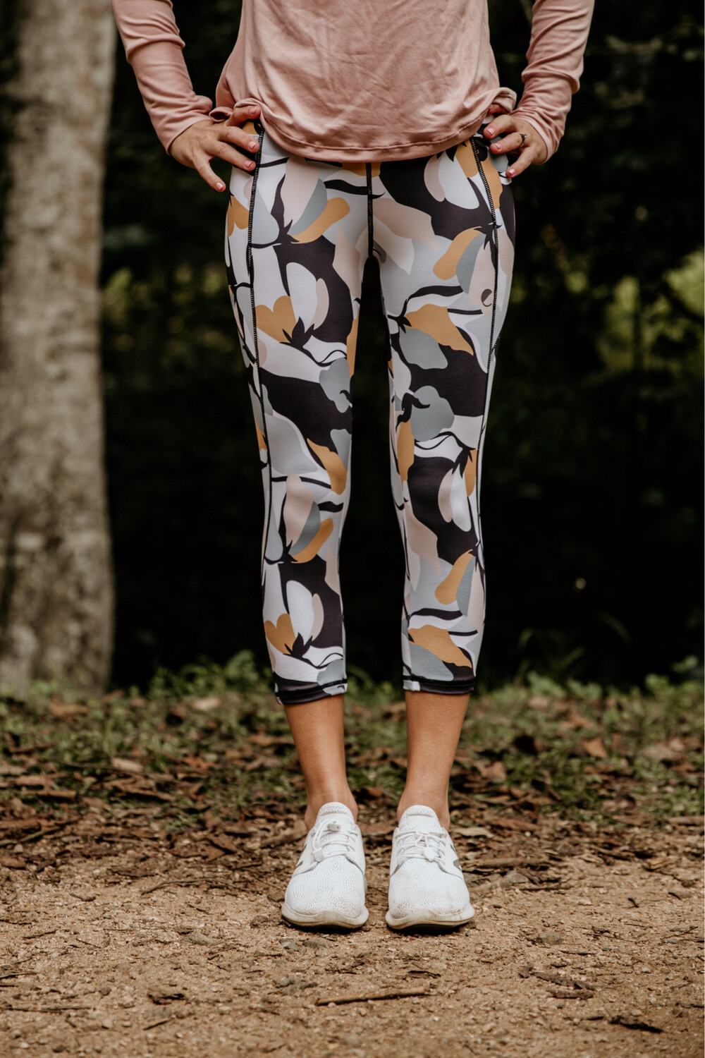 &quot;support&quot; 3/4 panelled tights